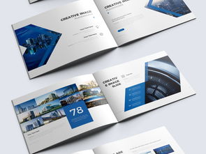 橫版藍(lán)色科技公司企業(yè)形象宣傳畫(huà)冊(cè)模板 高效市場(chǎng)營(yíng)銷的視覺(jué)利器